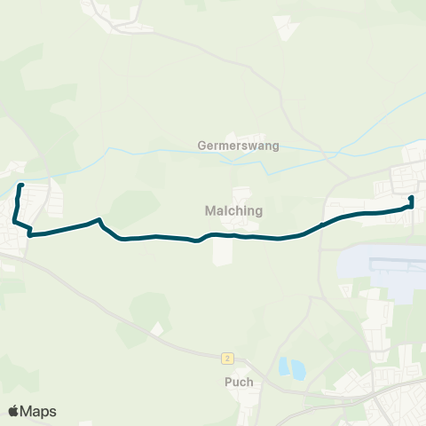 Die Münchner VerkehrsVerbund  Schienenersatzverkehr S3 Mammendorf - Maisach map