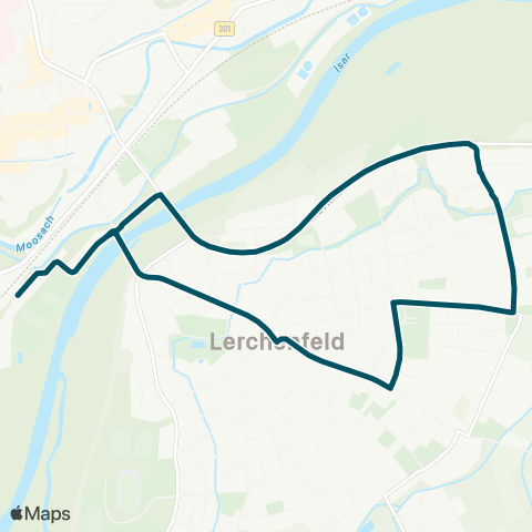 Die Münchner VerkehrsVerbund  P+R-Platz - Schwabenau - Kepserstraße - Kirche St. Lantpert - P+R-Platz map