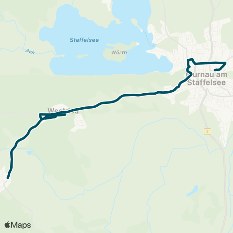 Die Münchner VerkehrsVerbund  Grafenaschau - Grafenaschau Bf - Seeleiten-Berggeist - Murnau map