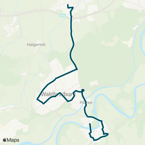Die Münchner VerkehrsVerbund  Kraiburg - Pürten - Waldkraiburg - Ampfing map