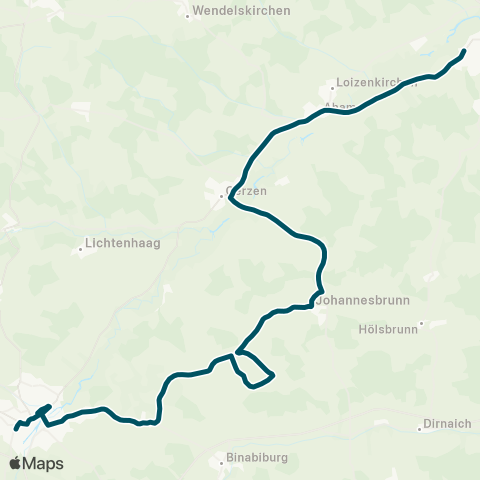 Die Münchner VerkehrsVerbund  (Frontenhausen - ) Aham - Gerzen - Johannesbrunn - Vilsbiburg map