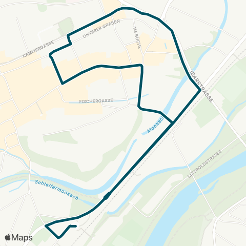 Die Münchner VerkehrsVerbund  Freising - Marienplatz - Freising map