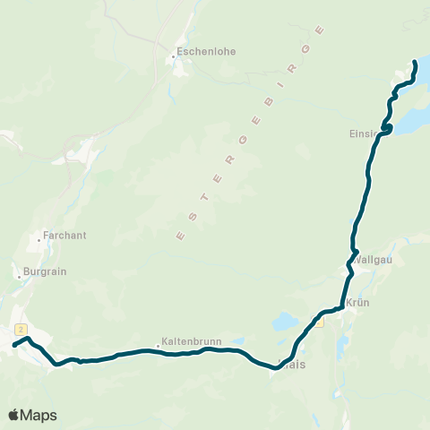 Die Münchner VerkehrsVerbund  Garmisch-Partenkirchen - Klais - Krün - Wallgau ( - Walchensee) map