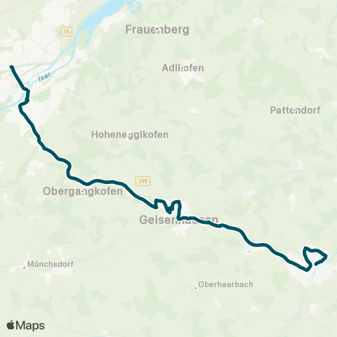 Die Münchner VerkehrsVerbund  Landshut Hbf - Geisenhausen - Vilsbiburg - Neumarkt-St. Veit map