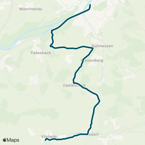 Die Münchner VerkehrsVerbund  Vilsheim - Münchsdorf - Landshut map