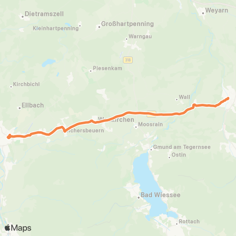Die Münchner VerkehrsVerbund  Bad Tölz - Waakirchen - Miesbach / Gmund map