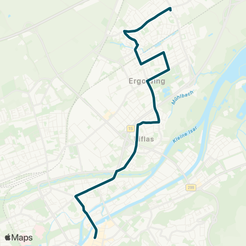 Die Münchner VerkehrsVerbund  Altstadt - Piflas - Ergolding map