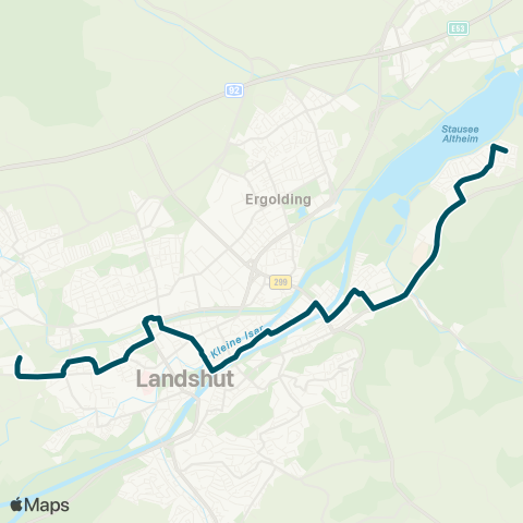 Die Münchner VerkehrsVerbund  Auloh  - Bismarckplatz - Hauptbahnhof -  HLG - Realschule map