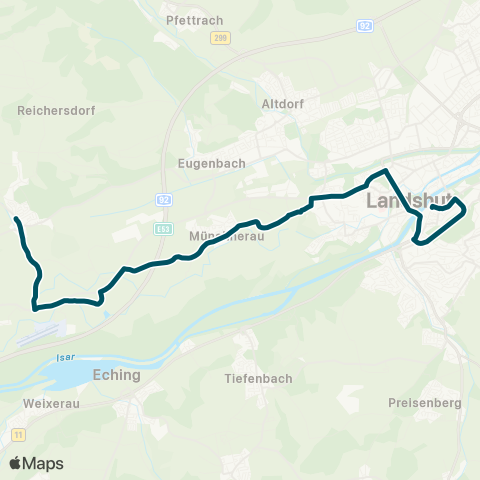 Die Münchner VerkehrsVerbund  Gündlkoferau - Ländtorplatz - Altstadt map
