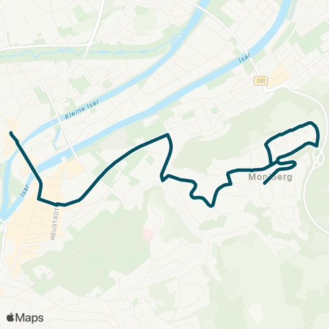 Die Münchner VerkehrsVerbund  Moniberg - Altstadt - Bismarckplatz map