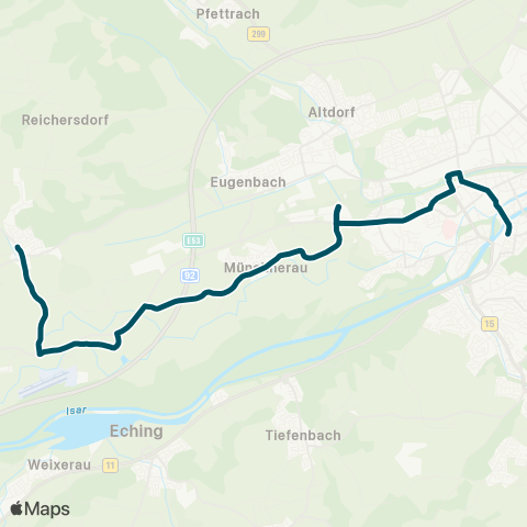 Die Münchner VerkehrsVerbund  Gündlkoferau - Realschule - Hauptbahnhof - Altstadt map