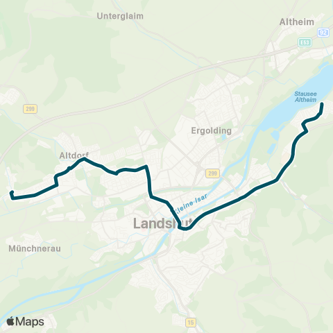 Die Münchner VerkehrsVerbund  Auloh - Altstadt - Hauptbahnhof - Eugenbach map