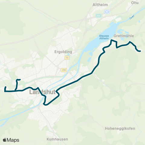 Die Münchner VerkehrsVerbund  Wirtschaftsschule - Realschule - Ländtorplatz - Auloh map