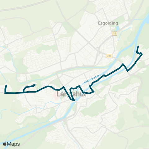 Die Münchner VerkehrsVerbund  HLG - Realschule - Campingplatz - Auwaldsiedlung map