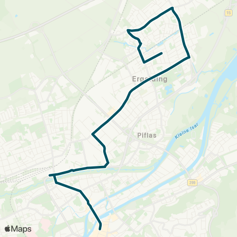 Die Münchner VerkehrsVerbund  Altstadt - Hauptbahnhof - Ergolding map