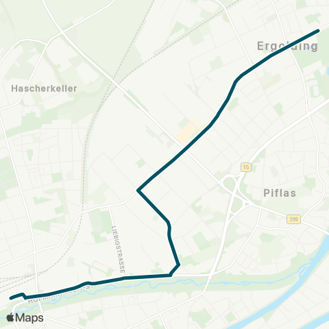 Die Münchner VerkehrsVerbund  Ergolding - Hauptbahnhof map