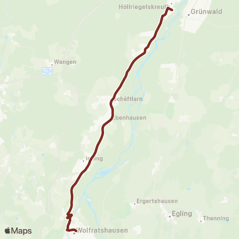 Die Münchner VerkehrsVerbund  Schienenersatzverkehr S7 Wolfratshausen - Höllriegelskreuth map
