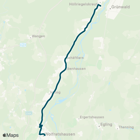 Die Münchner VerkehrsVerbund  Schienenersatzverkehr S7 Icking - Wolfratshausen map