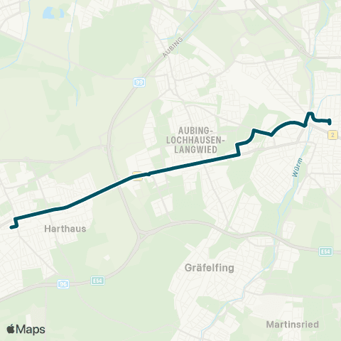 Die Münchner VerkehrsVerbund  Schienenersatzverkehr S8 Ostbahnhof - Johanneskirchen map