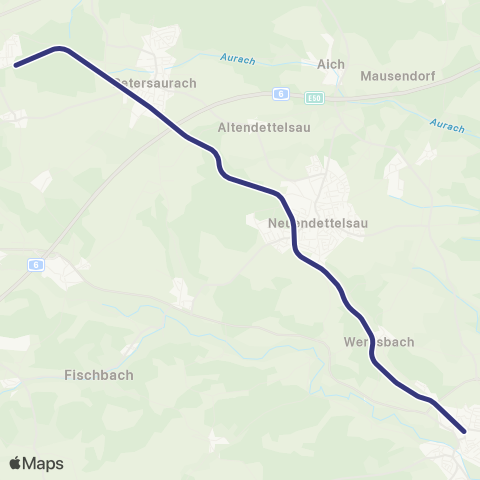 MVV Windsbach - Wicklesgreuth map