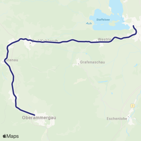 MVV Murnau - Oberammergau map
