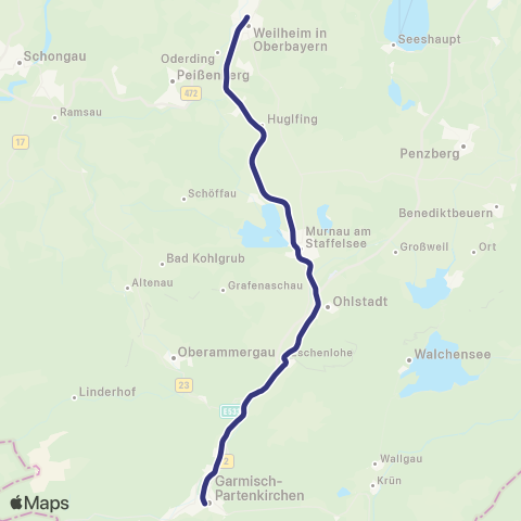 MVV Ehrwald Zugspitzbahn - Garmisch-Partenkirchen map