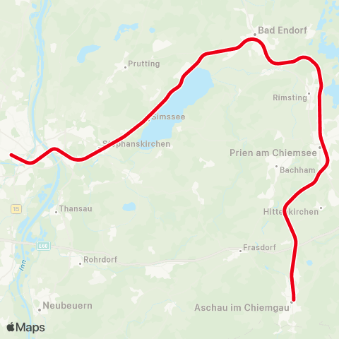 MVV Rosenheim - Aschau (Chiemgau) map