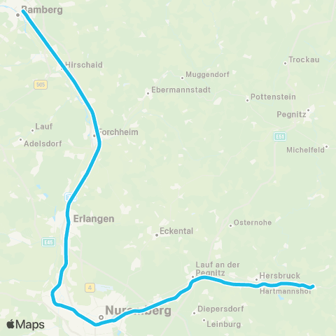 MVV Forchheim (Oberfr) - Hartmannshof map