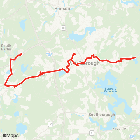 MetroWest RTA Inner City Marlborough map