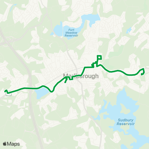 MetroWest RTA Shaws Target along Route 20 Marlborough map