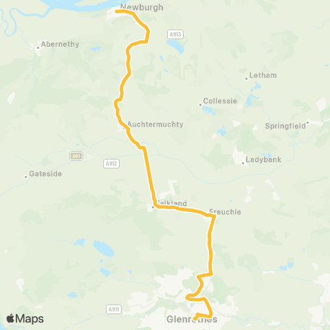 Moffat & Williamson Banklands - Bus Station Arrival Bay map