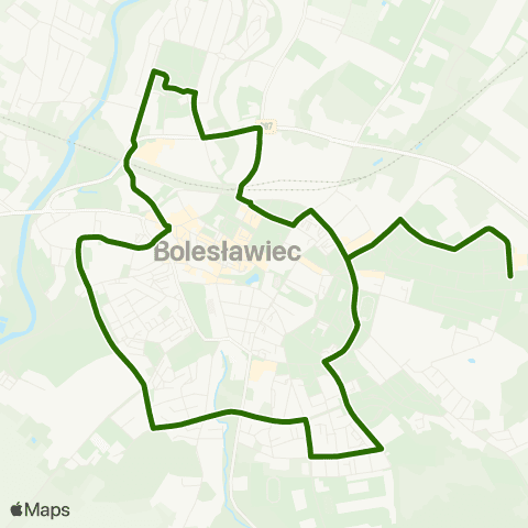MZK Bolesławiec Gałczyńskiego ZEC — Gałczyńskiego Pętla map