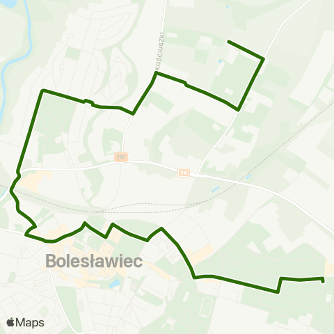 MZK Bolesławiec Przemysłowa — Gałczyńskiego Pętla map
