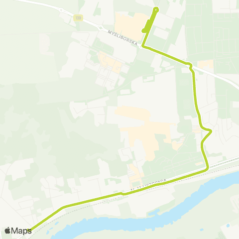 MZK Gorzów Wielkopolski Zajezdnia Kostrzyńska - AWF map
