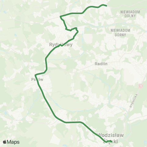 MZK Jastrzębie-Zdrój Wodzisław Śląski D.A. - Rydułtowy Bednorz map