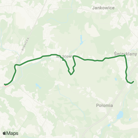 MZK Jastrzębie-Zdrój Wodzisław Śląski D.A. - Świerklany Dolne map