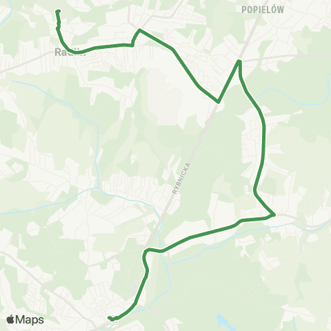 MZK Jastrzębie-Zdrój Wodzisław Śląski D.A. - Radlin map