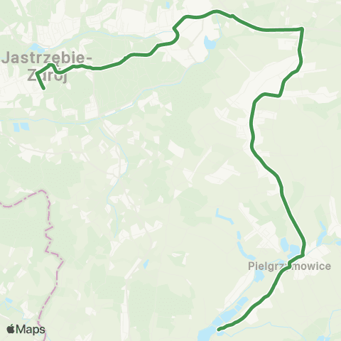 MZK Jastrzębie-Zdrój Zdrój - Pielgrzymowice map