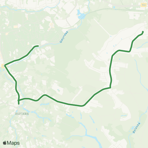 MZK Jastrzębie-Zdrój Arki Bożka - Ruptawa - Bzie Górne map