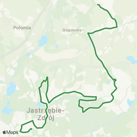 MZK Jastrzębie-Zdrój Carbonarium WORD - KWK Borynia map