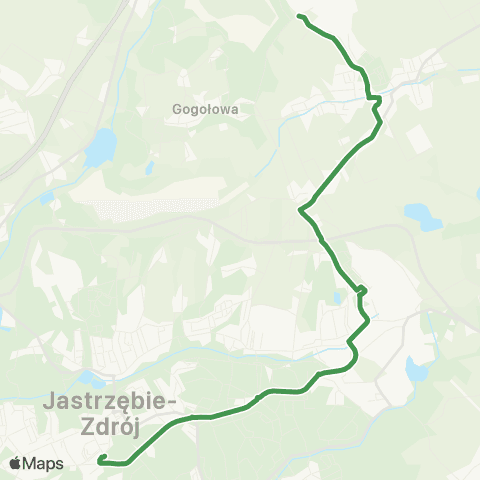 MZK Jastrzębie-Zdrój Zdrój - KWK Borynia map