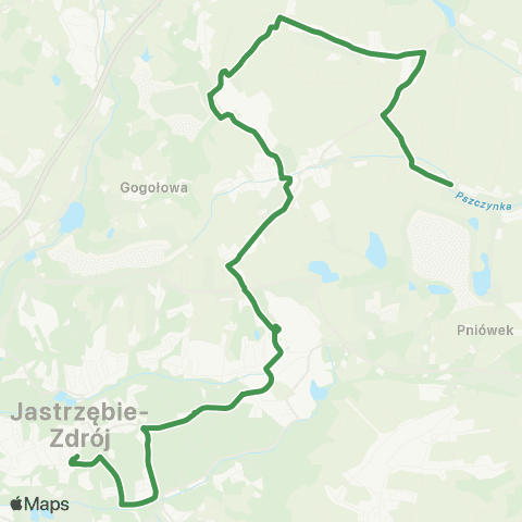 MZK Jastrzębie-Zdrój Zdrój - Krzyżowice map