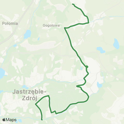 MZK Jastrzębie-Zdrój Chlebowa Pętla - KWK Borynia map