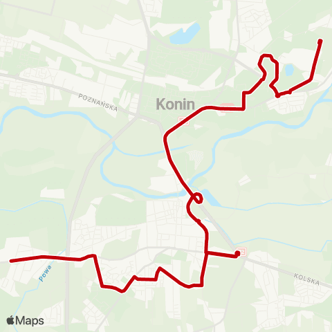 MZK Konin Cmentarz Komunalny — Rumin Działki map