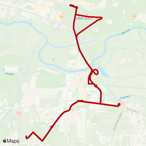 MZK Konin Dom Seniora — Aleje 1 Maja map