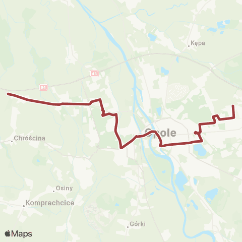 MZK Opole Bierkowice - Pętla — Witosa - Wygonowa map