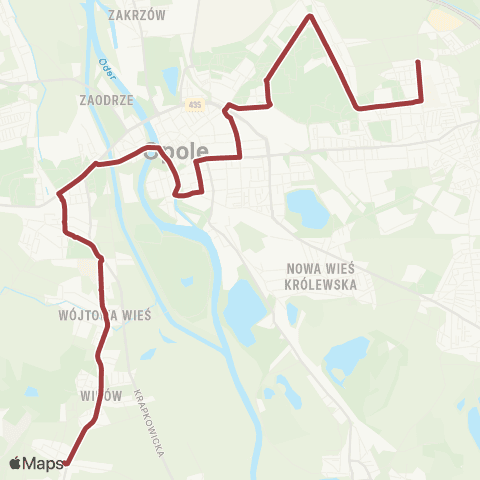 MZK Opole Witosa - Wygonowa — Wójtowa Wieś - Pętla map