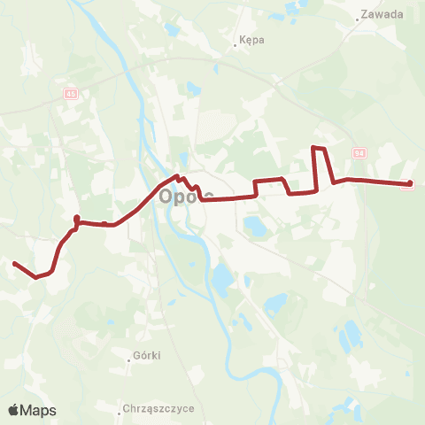 MZK Opole Dambonia - Pętla — Częstochowska - Pętla map