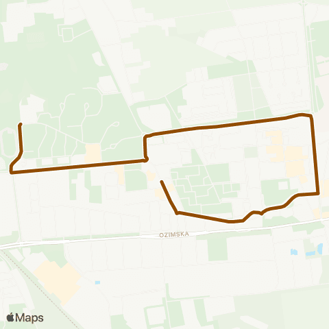 MZK Opole - Szkolne Szarych Szeregów - Szkoła — Wiejska - Ozimska map