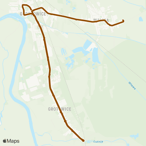 MZK Opole - Szkolne Oświęcimska - Szkoła — Malina - Pętla map
